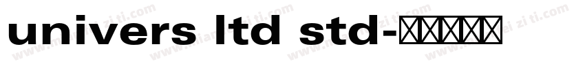 univers ltd std字体转换